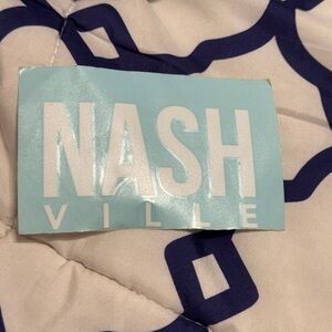 Nashville Blue and White Transfer Sticker